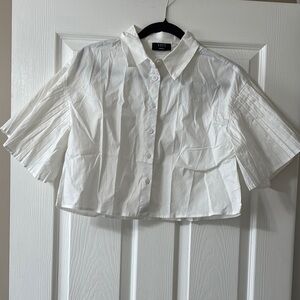 Vici Collection Ruffle Sleeve Top